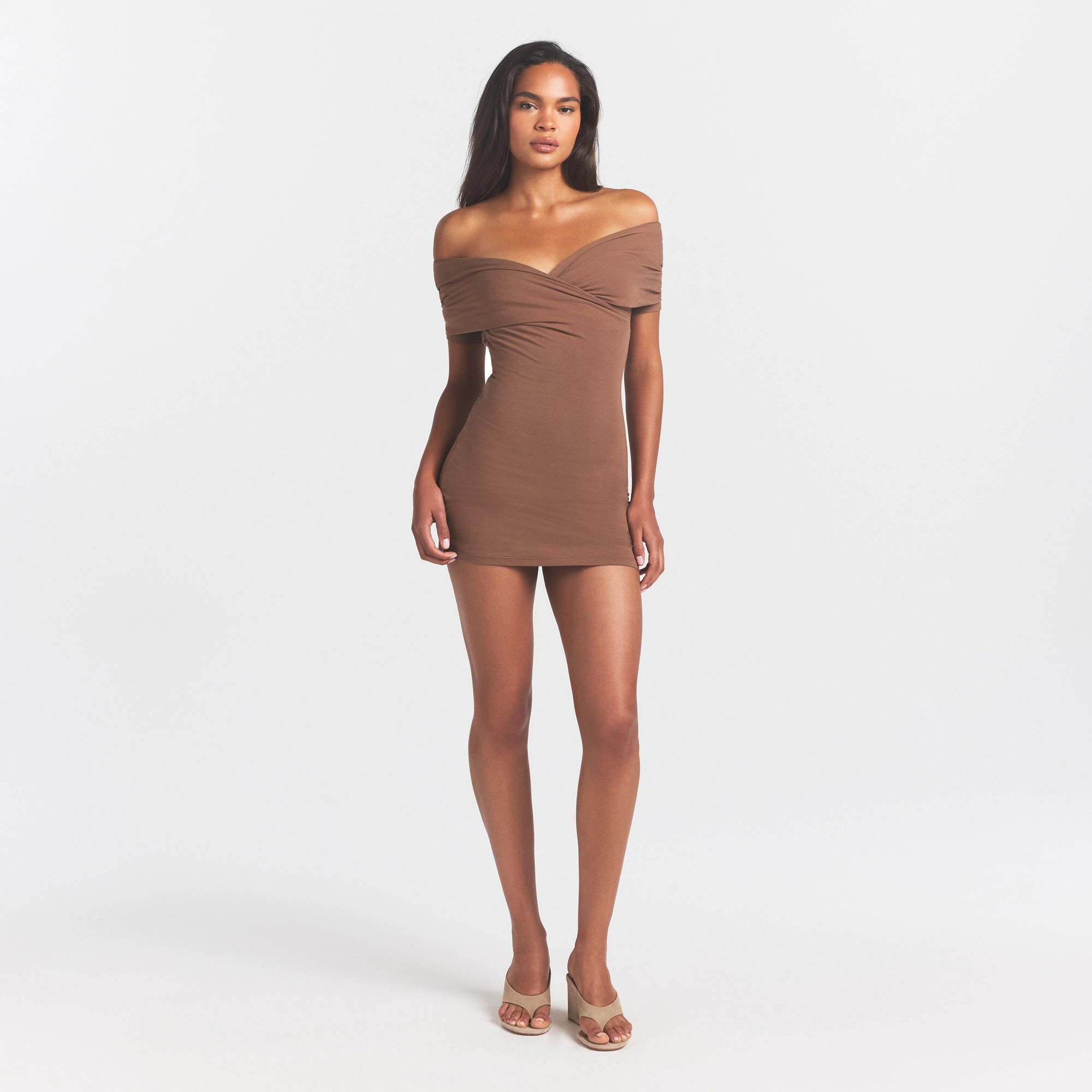 cotton jersey wrap mini dress cotton jersey wrap mini dress