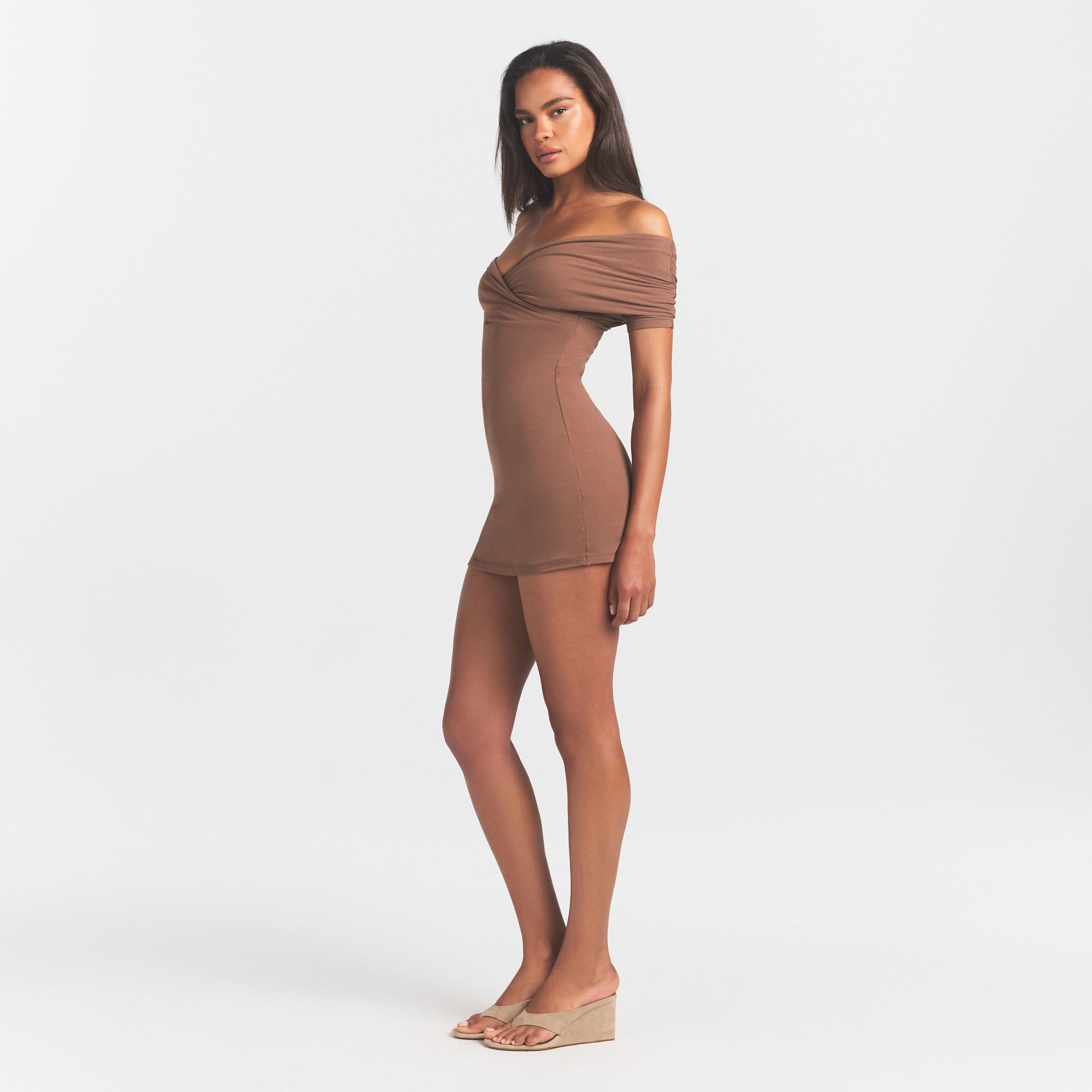 cotton jersey wrap mini dress cotton jersey wrap mini dress