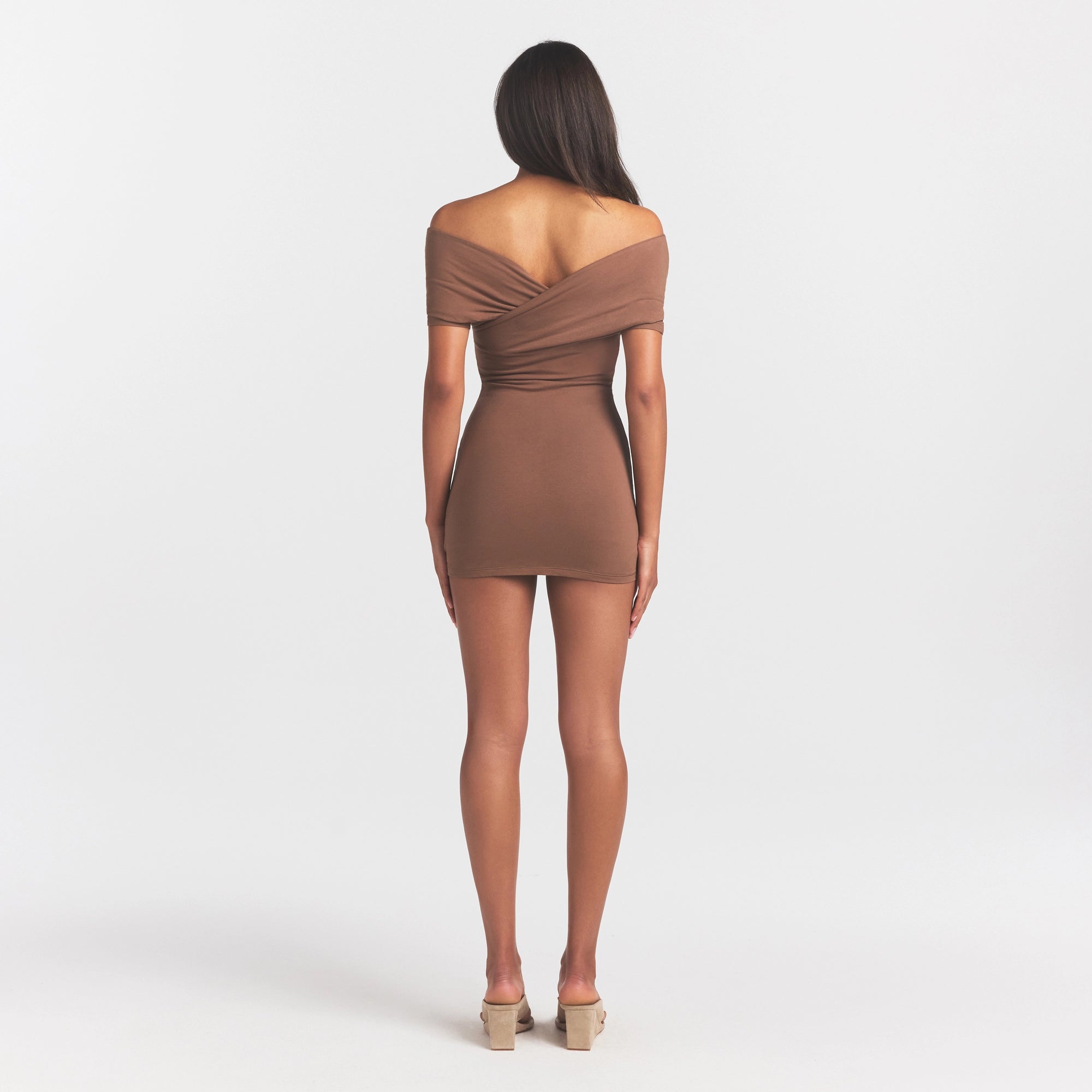 cotton jersey wrap mini dress cotton jersey wrap mini dress