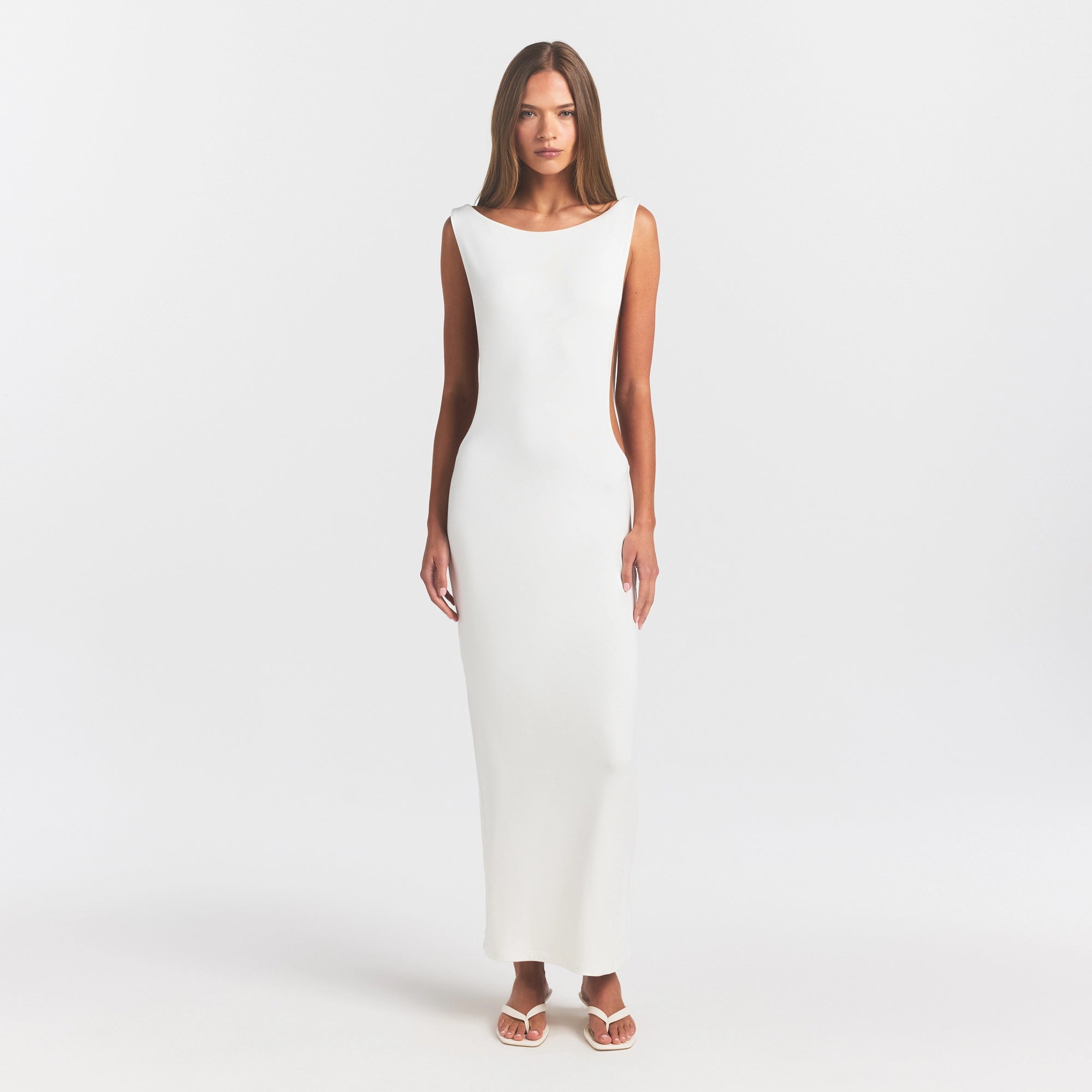 smooth layers cut out long dress smooth layers cut out long dress