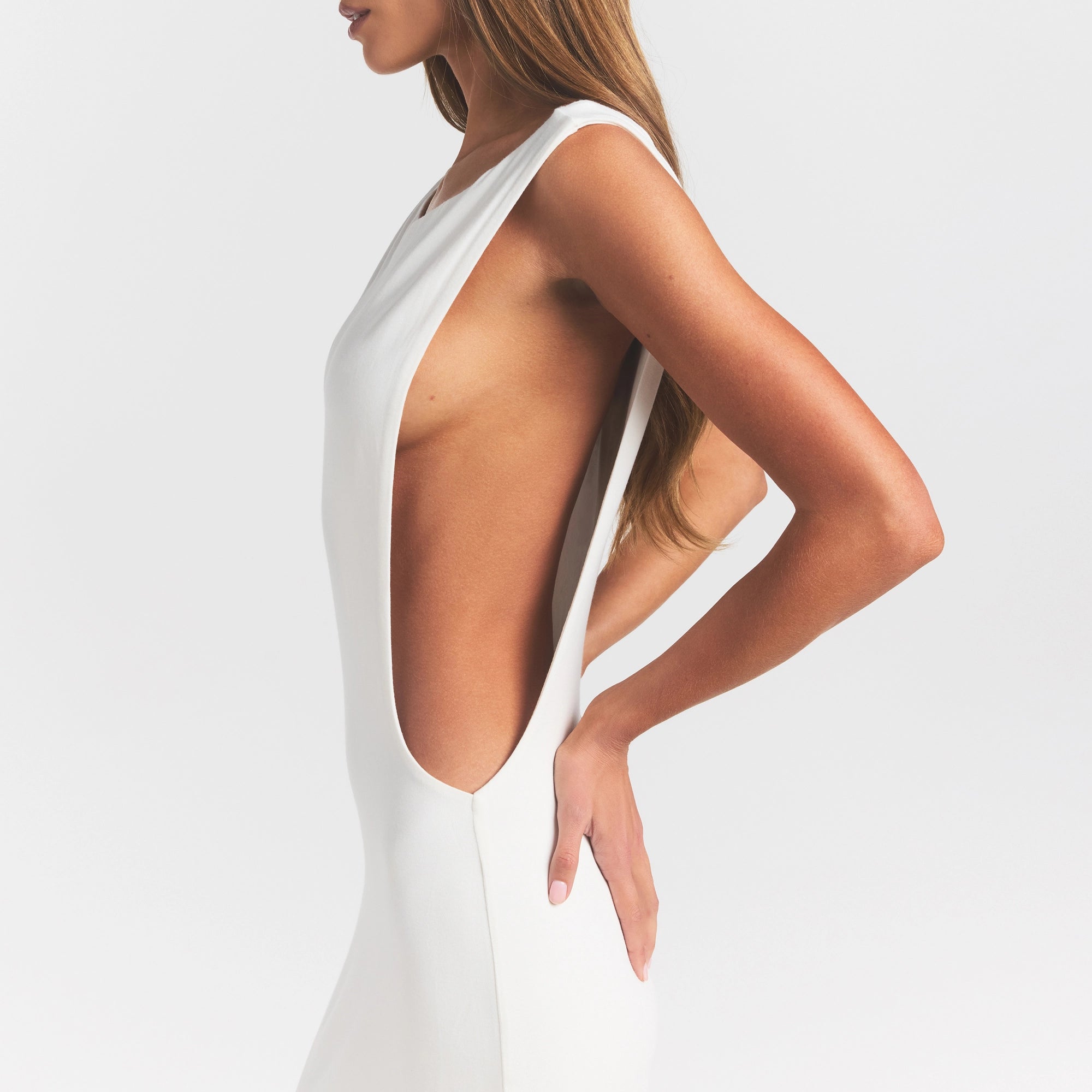 smooth layers cut out long dress smooth layers cut out long dress