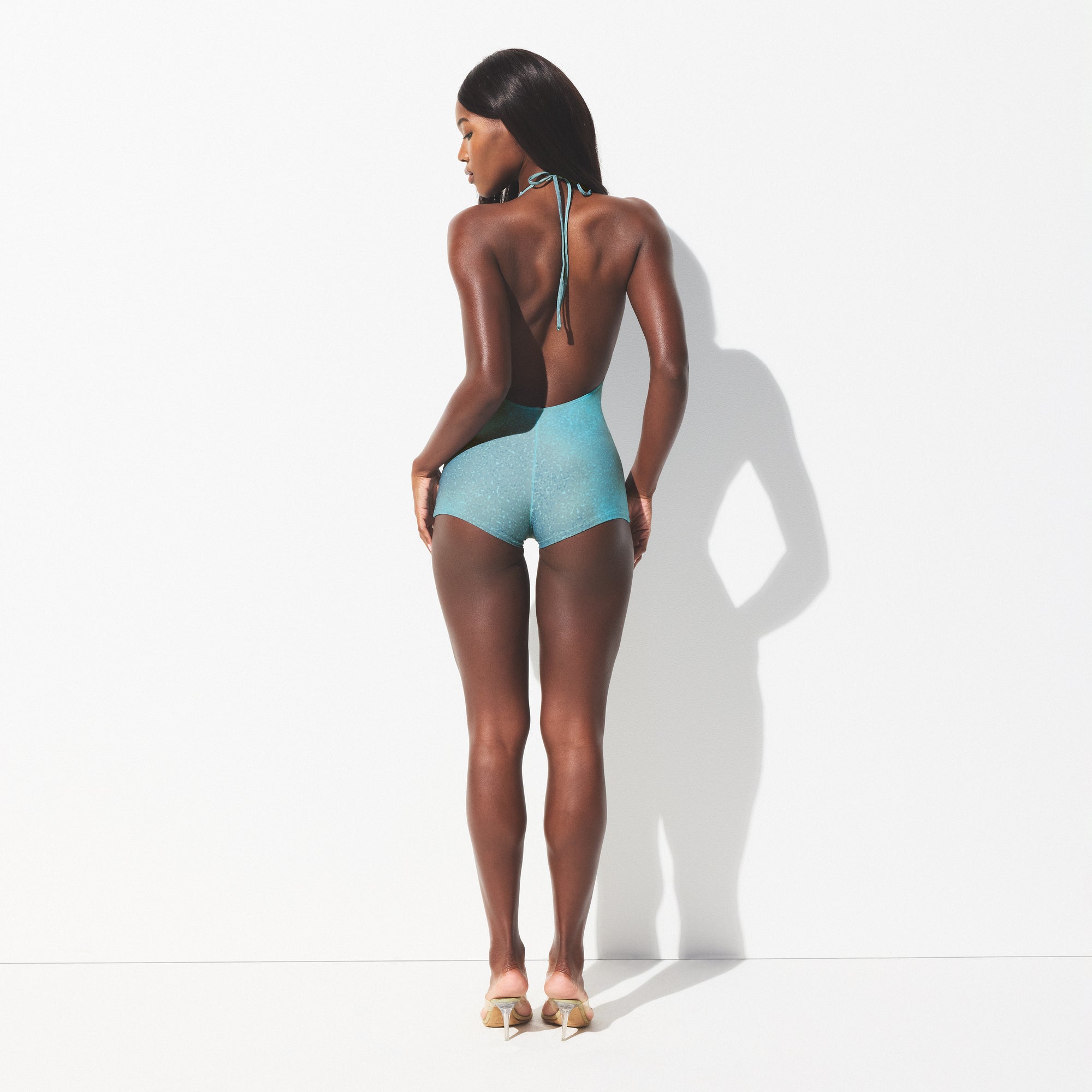 signature swim plunge shortie one piece signature swim plunge shortie one piece