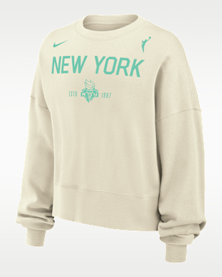 new york liberty phoenix fleece Женская толстовка с круглым вырезом nike wnba new york liberty phoenix fleece Женская толстовка с круглым вырезом nike wnba