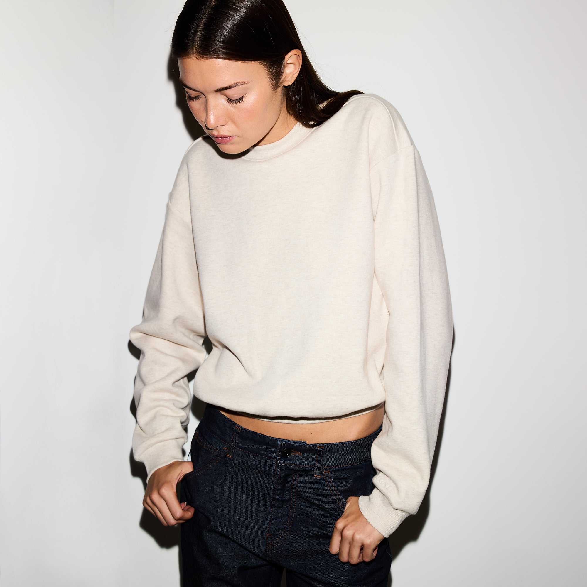 cotton fleece classic crewneck cotton fleece classic crewneck