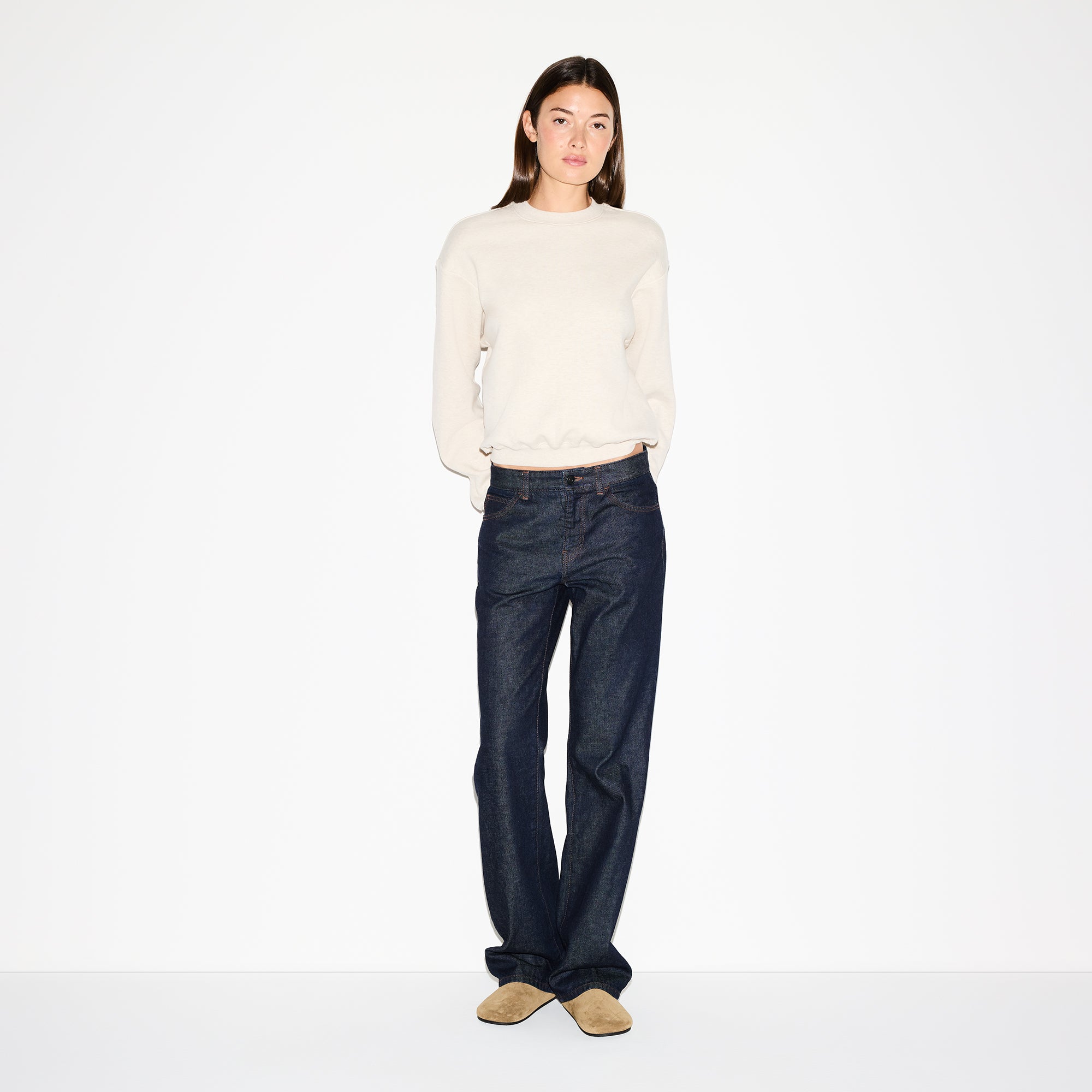 cotton fleece classic crewneck cotton fleece classic crewneck