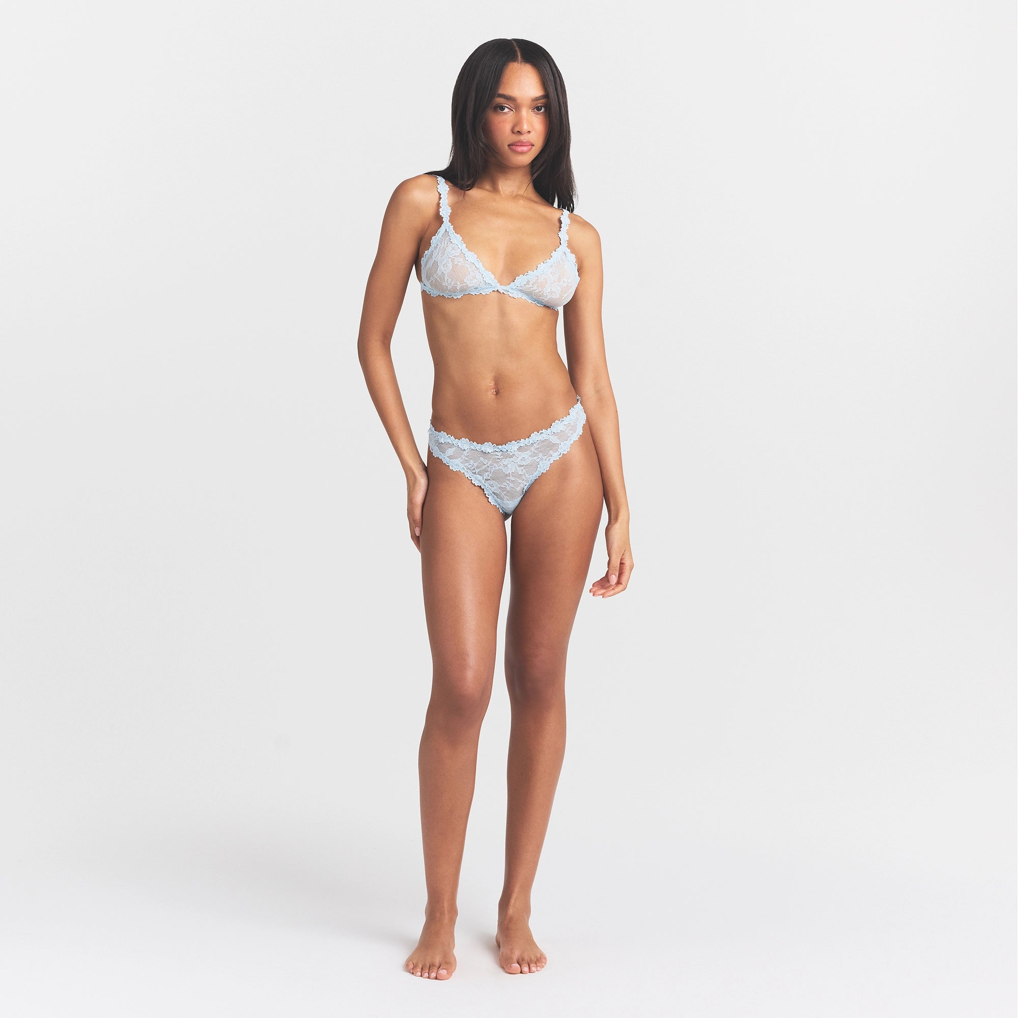 stretch lace dipped thong stretch lace dipped thong