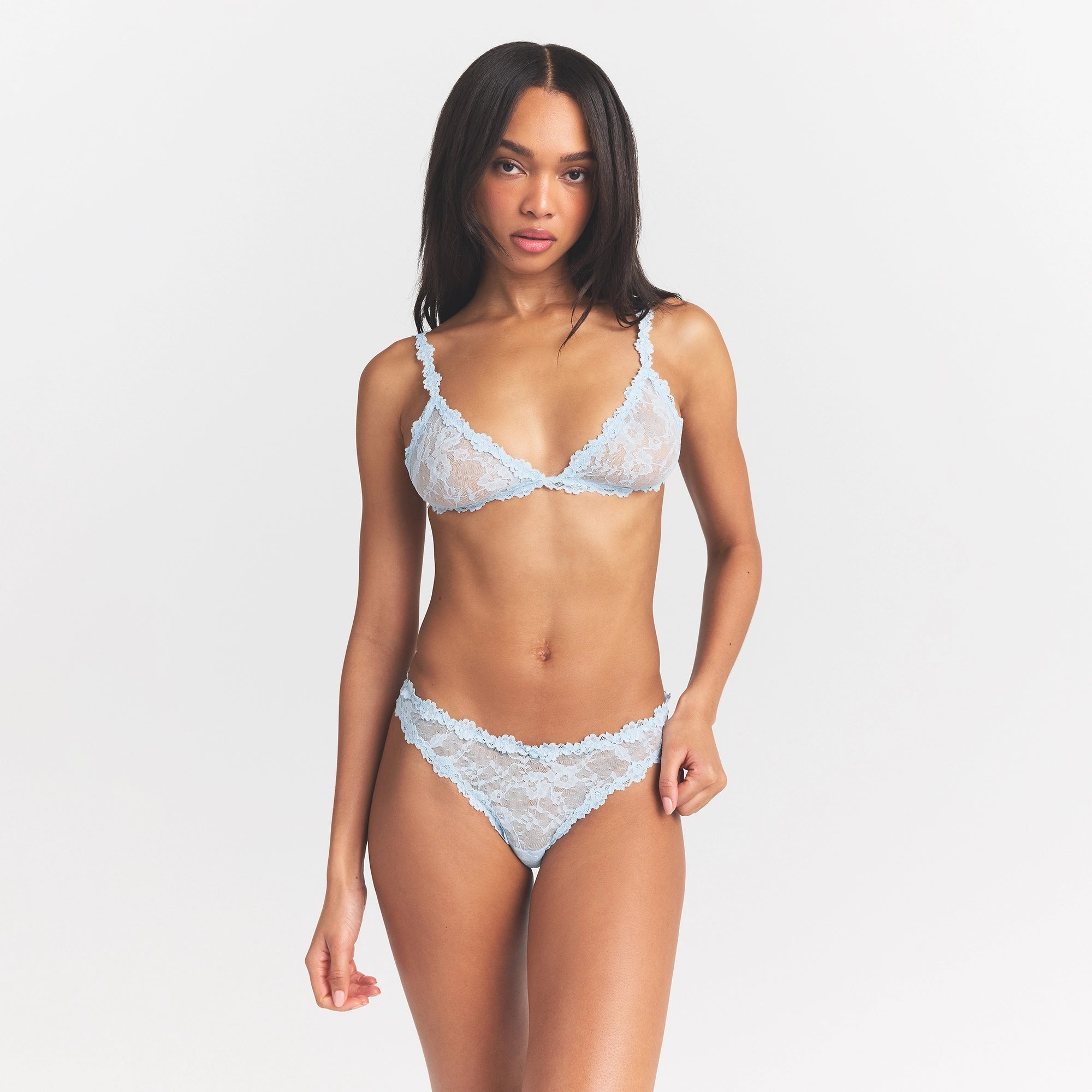 stretch lace dipped thong stretch lace dipped thong