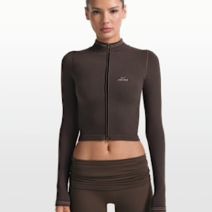nikeskims ribbed seamless Женская укороченная куртка на молнии во всю длину