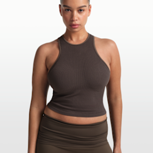 nikeskims ribbed seamless Женская майка с воротником борцовкой