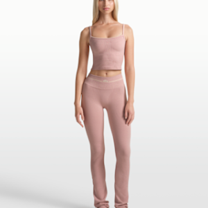 Home nikeskims ribbed seamless Женские прямые леггинсы длиной 34 дюйма
