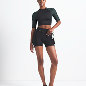 nikeskims shine Женские байкерские шорты с завышенной талией шириной 5 дюймов