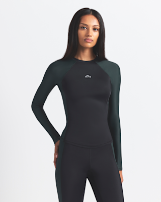 nikeskims shine Женский топ с длинными рукавами и круглым вырезом nikeskims shine Женский топ с длинными рукавами и круглым вырезом