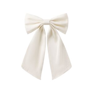 satin jumbo bow clip