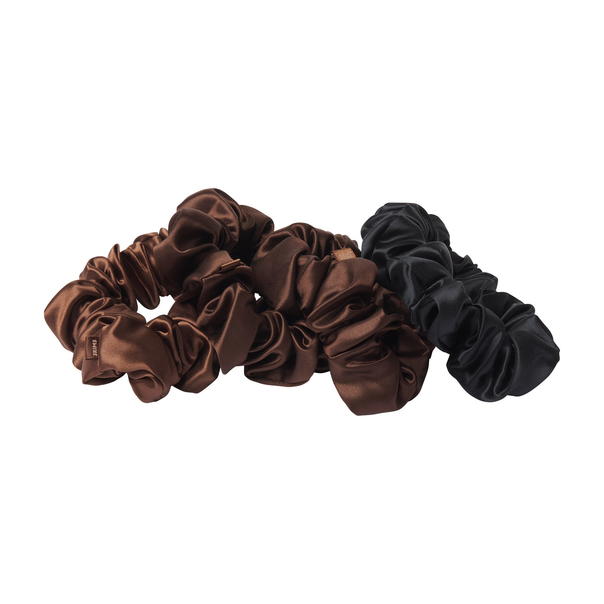 slip x skims pure silk large scrunchies 4 pack slip x skims pure silk large scrunchies 4 pack