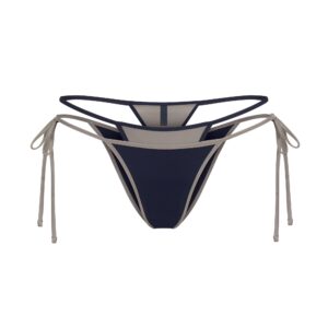 signature swim layered tie side bikini bottom