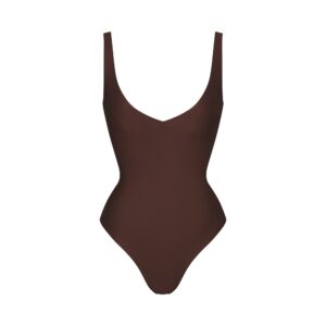 skims body unlined plunge thong bodysuit