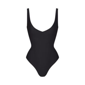 skims body unlined plunge thong bodysuit