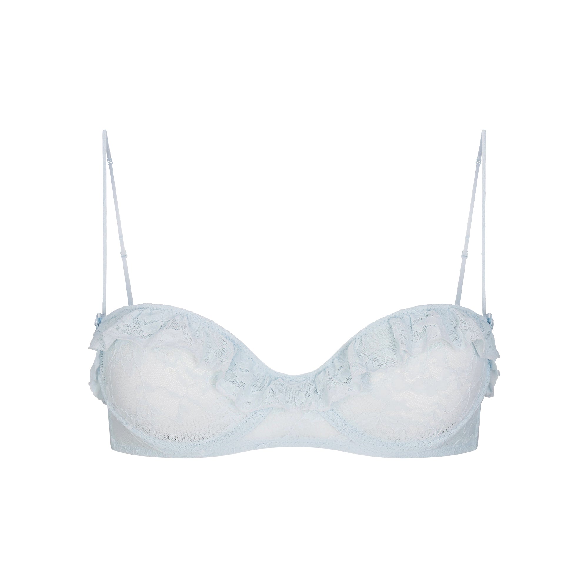 stretch lace ruffle unlined bra stretch lace ruffle unlined bra