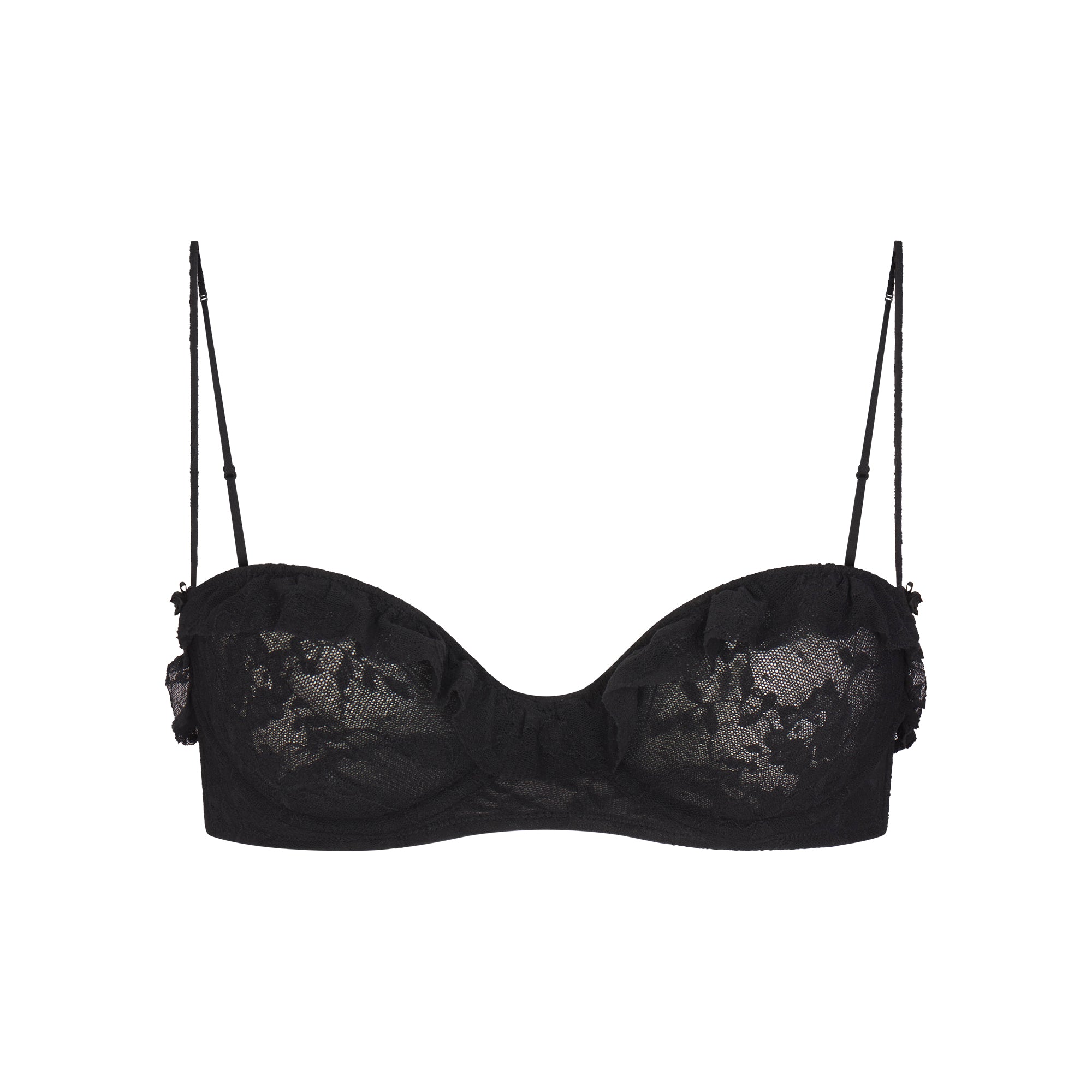 stretch lace ruffle unlined bra stretch lace ruffle unlined bra