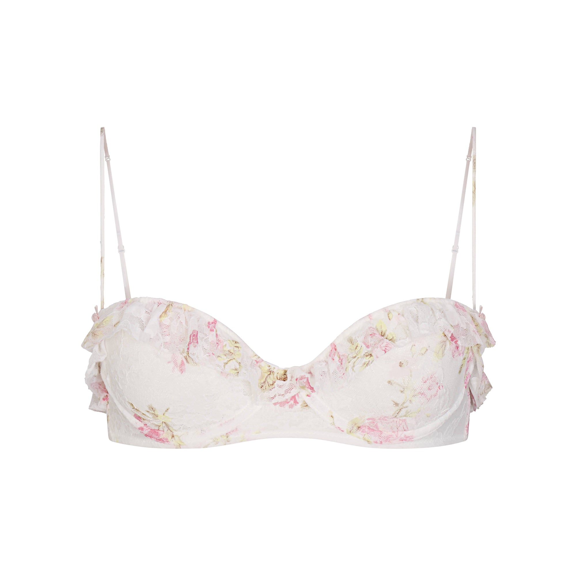 stretch lace ruffle unlined bra stretch lace ruffle unlined bra