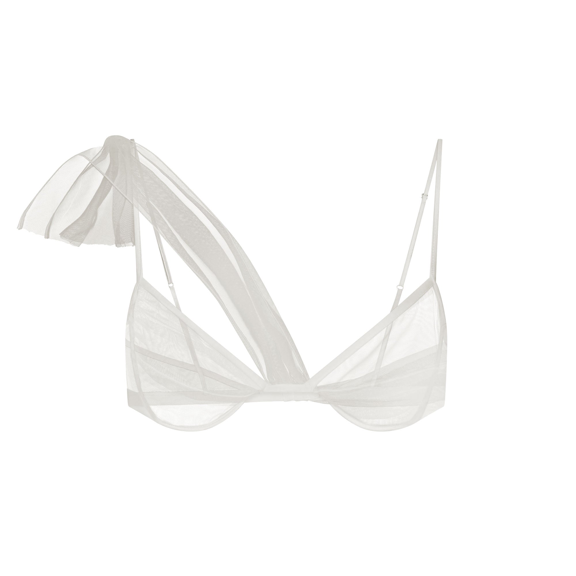 ultra fine mesh draped bra ultra fine mesh draped bra