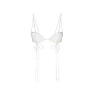 ultra fine mesh bow bra