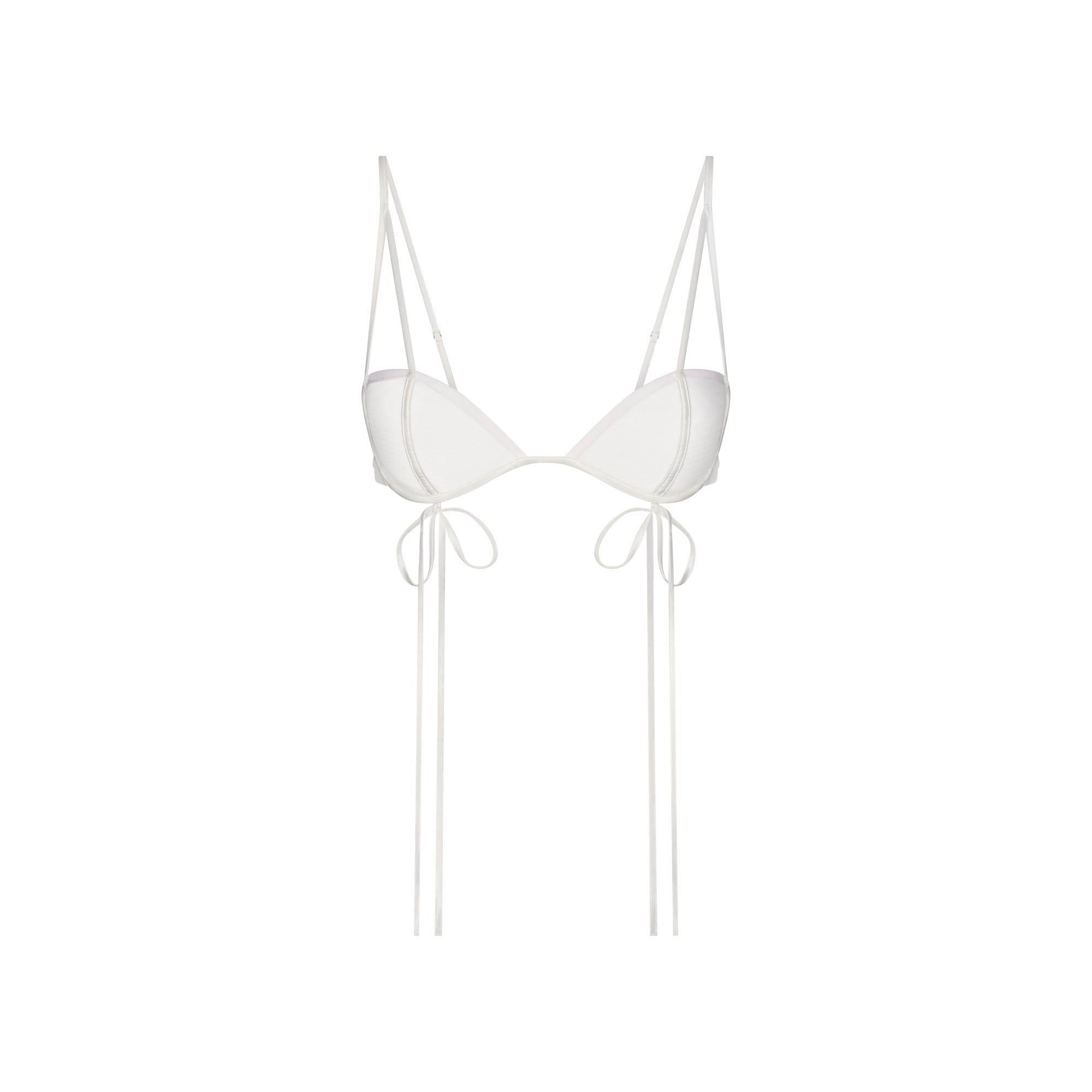 ultra fine mesh bow bra ultra fine mesh bow bra