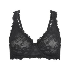 stretch lace unlined full coverage bra
