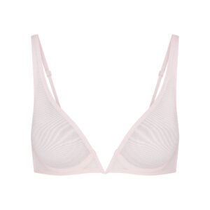 ultra fine mesh deep plunge bra