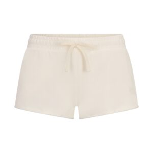 french terry raw edge short