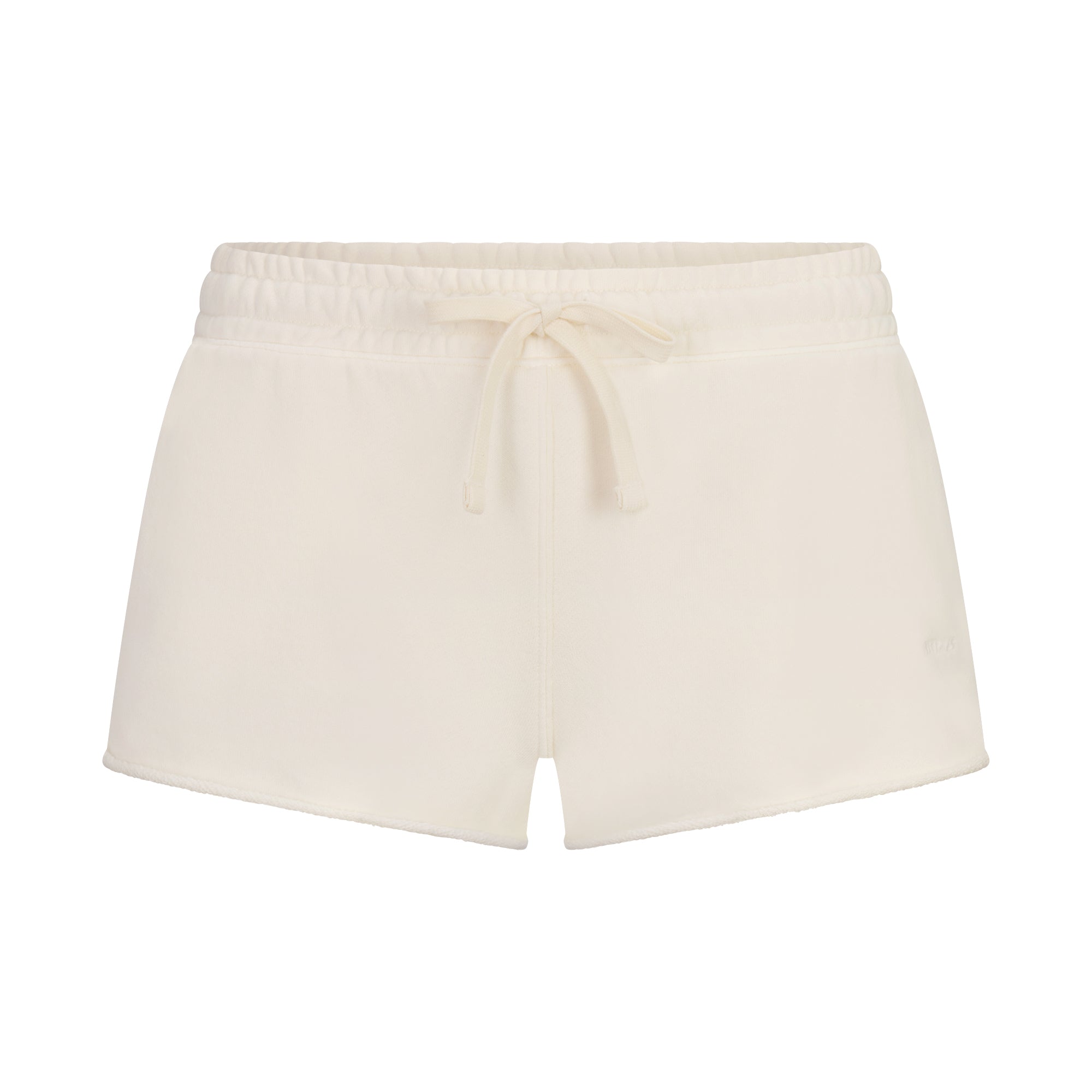 french terry raw edge short french terry raw edge short