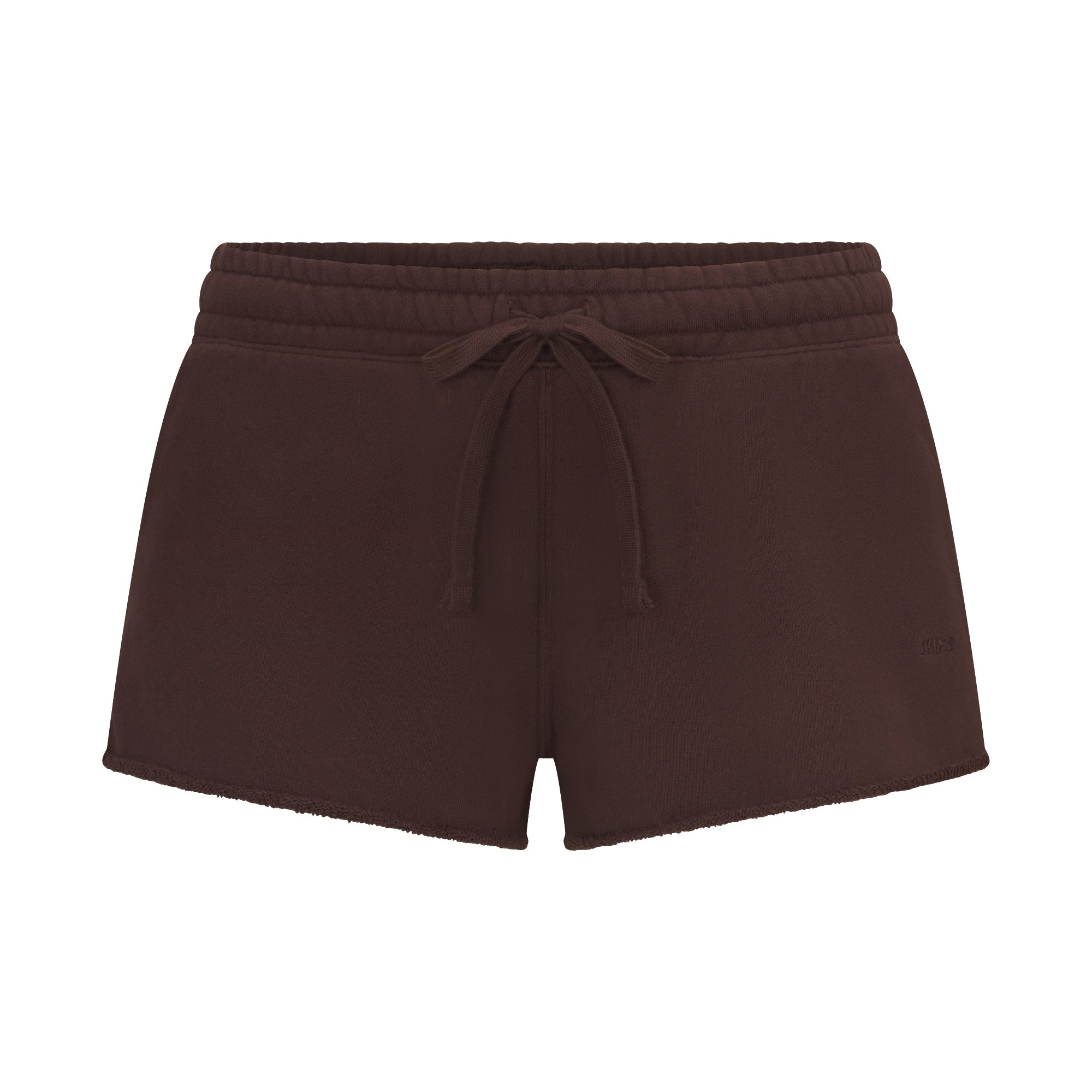 french terry raw edge short french terry raw edge short