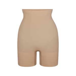 sheer seamless high waisted mid thigh short
