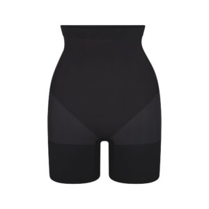 sheer seamless high waisted mid thigh short