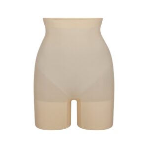 sheer seamless high waisted mid thigh short