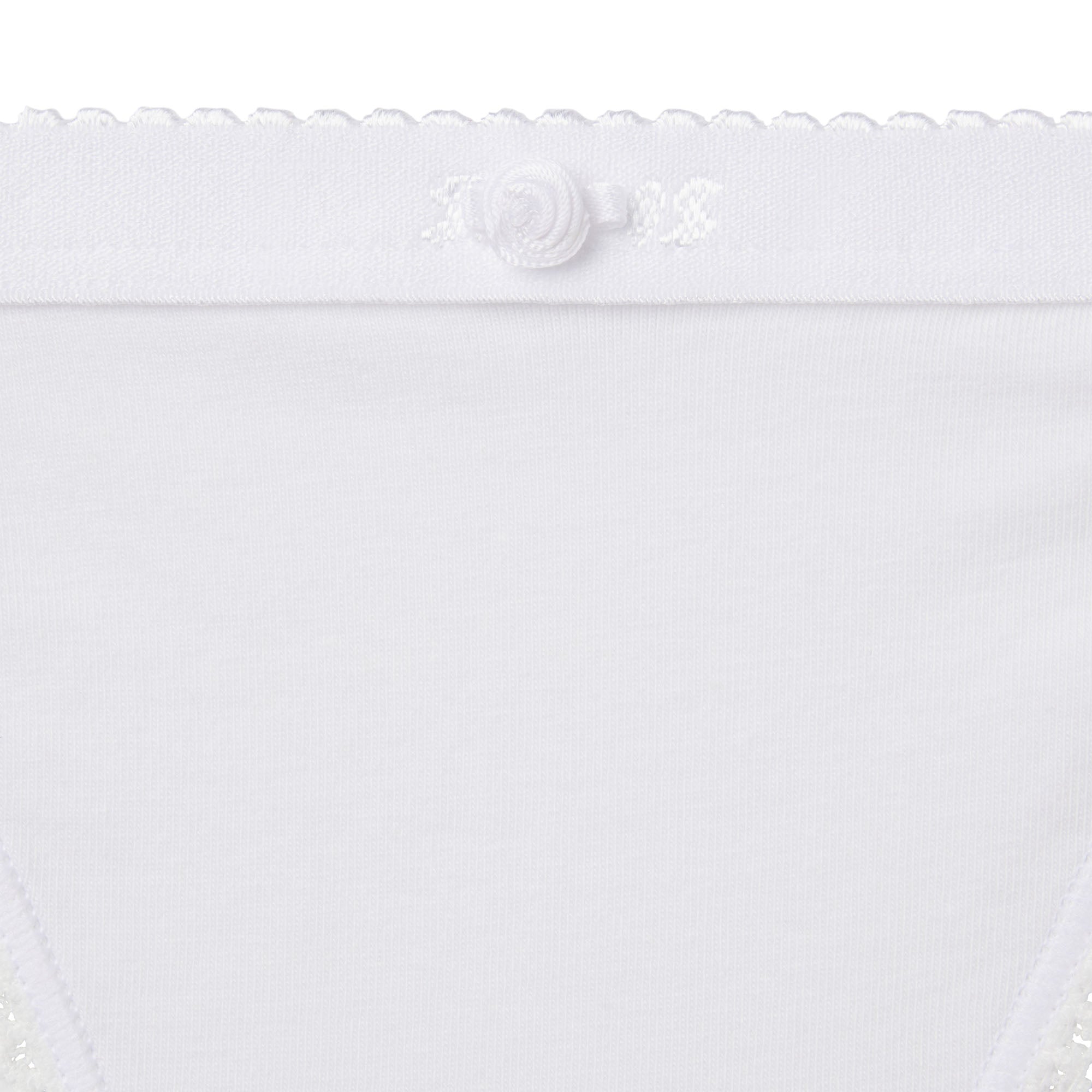 lightweight cotton logo picot string bikini lightweight cotton logo picot string bikini
