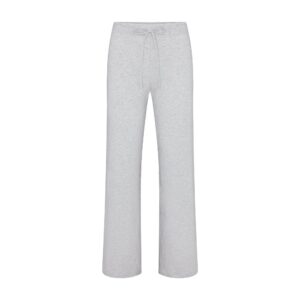 cotton jersey straight leg pant