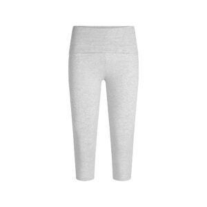 cotton jersey foldover capri