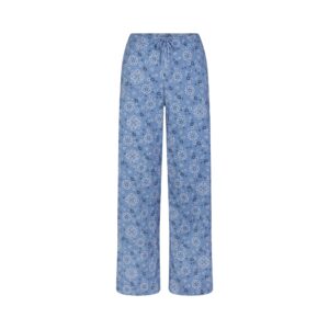cotton poplin sleep straight leg pant
