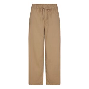 Home woven cotton oversized straight leg pant