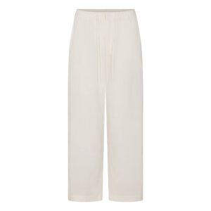 woven cotton oversized straight leg pant