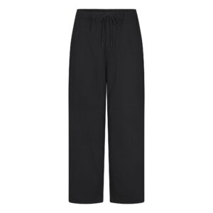woven cotton oversized straight leg pant