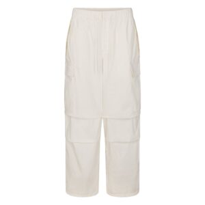 Home woven cotton oversized low rise cargo pant