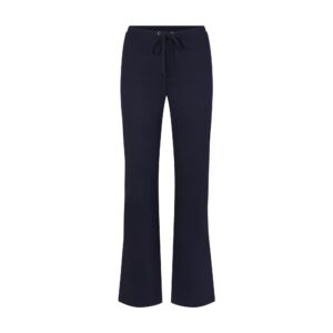 drapey french terry straight leg pant