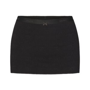 logo pointelle micro skort