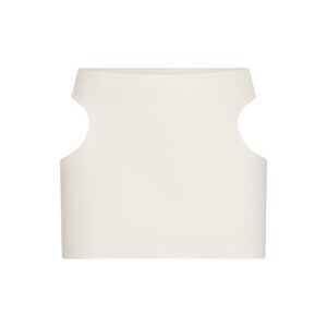 cotton jersey cut out mini skirt