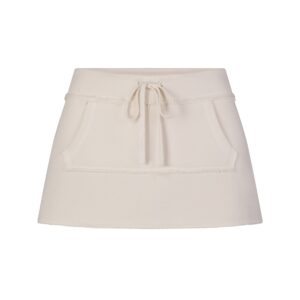drapey french terry mini skirt