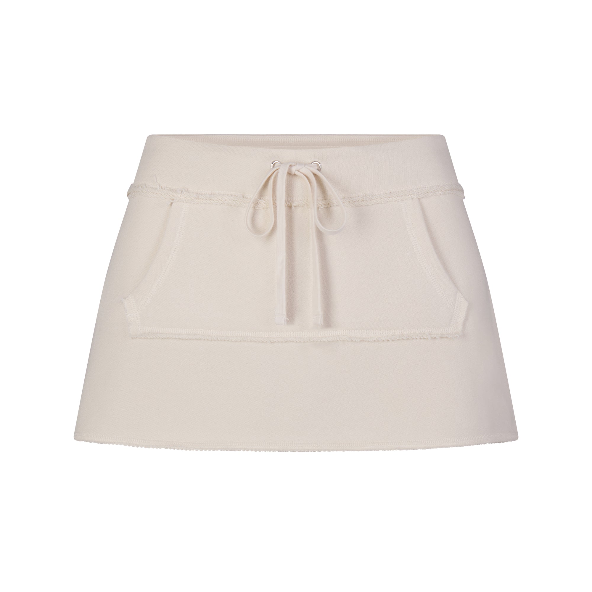 drapey french terry mini skirt drapey french terry mini skirt