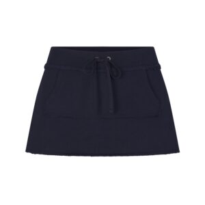 drapey french terry mini skirt