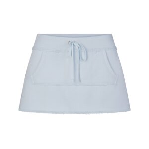 drapey french terry mini skirt